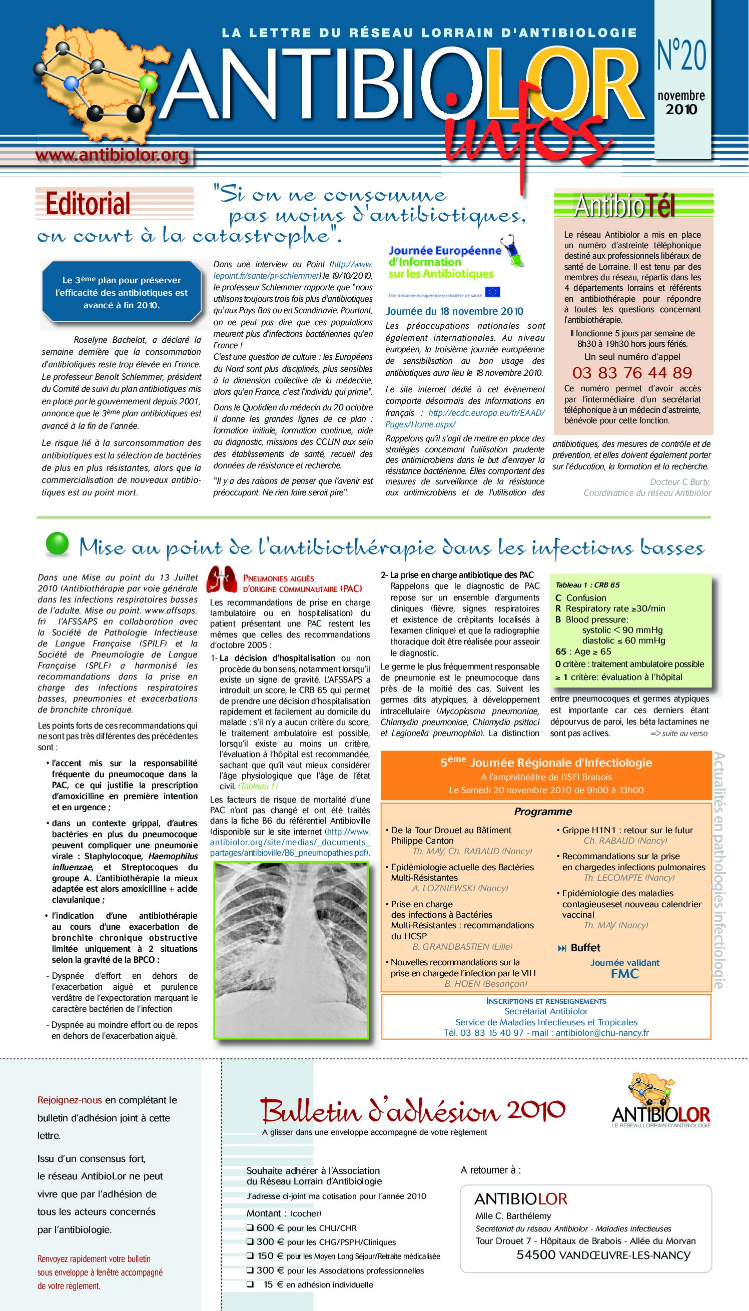 antibioest documentation lettre antibiolor infos nov